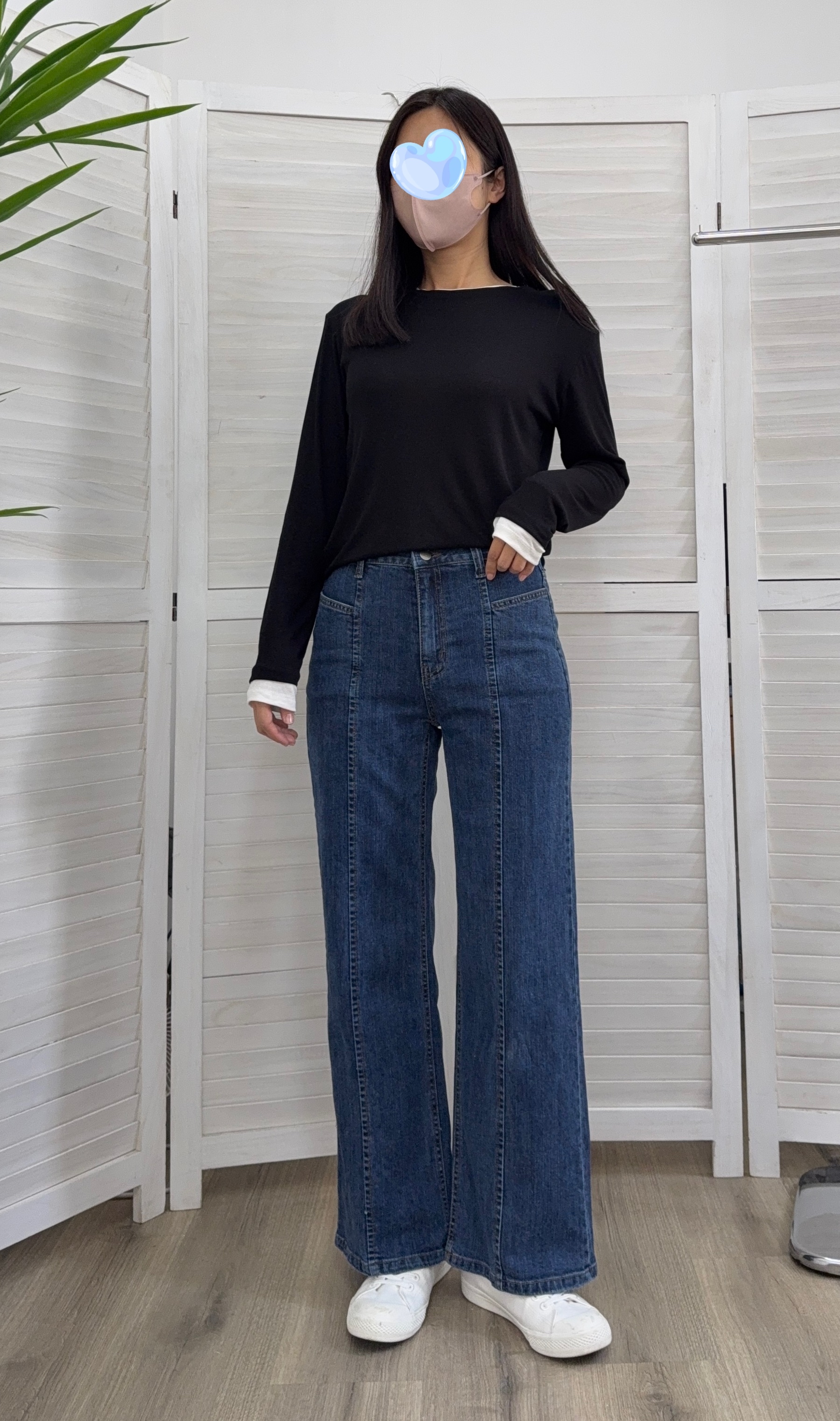 🍂 𝔸𝕦𝕥𝕦𝕞𝕟 ℕ𝔼𝕎 JS1124 車線斜袋位牛仔褲