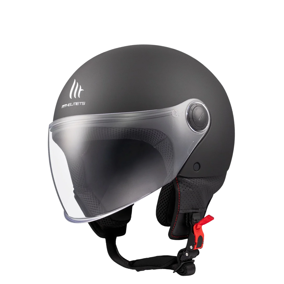 MT HELMETS STREET S SOLID A1 MATT BLACK 消光面黑色