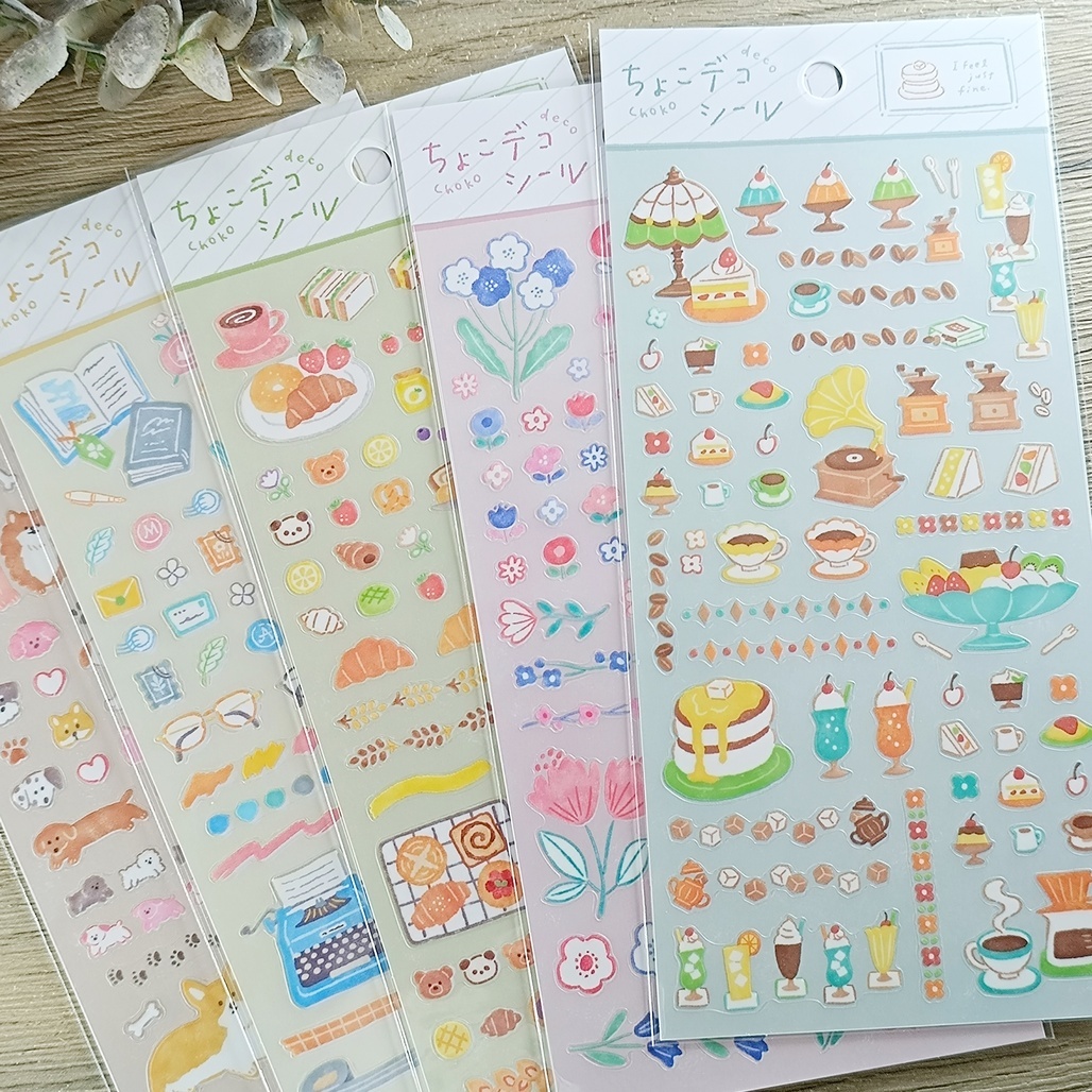 日本MIND WAVE．CHOKO 手帳裝飾貼紙 共六款