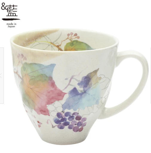 日本美濃燒有耳瓦杯(花つみマ) (日本製)