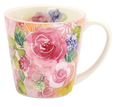 日本美濃燒有耳瓦杯(バラ) (日本製)