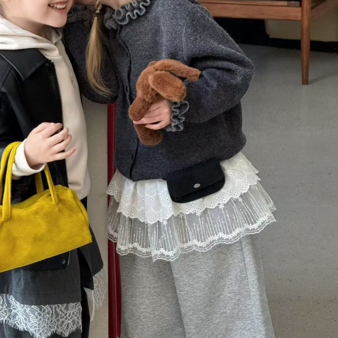 25秋 蕾絲造型棉褲（可縮口）