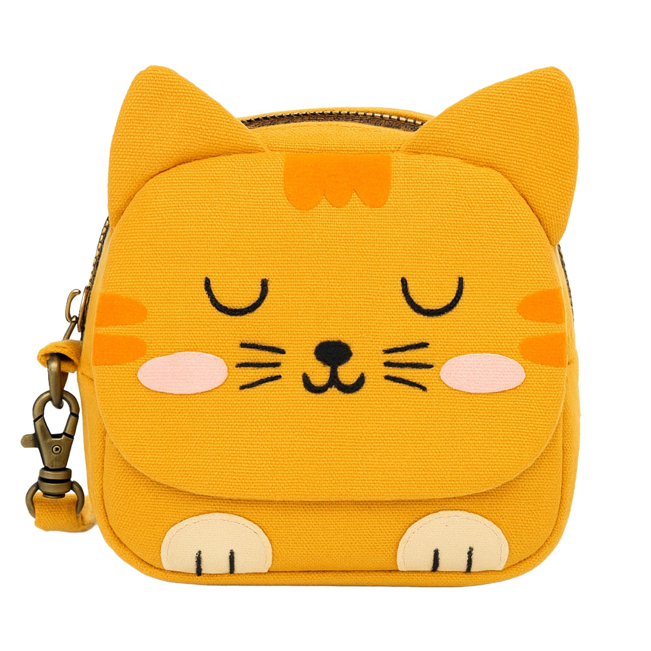 販售原尺寸【紙型】(銀纖維貓咪零錢包)