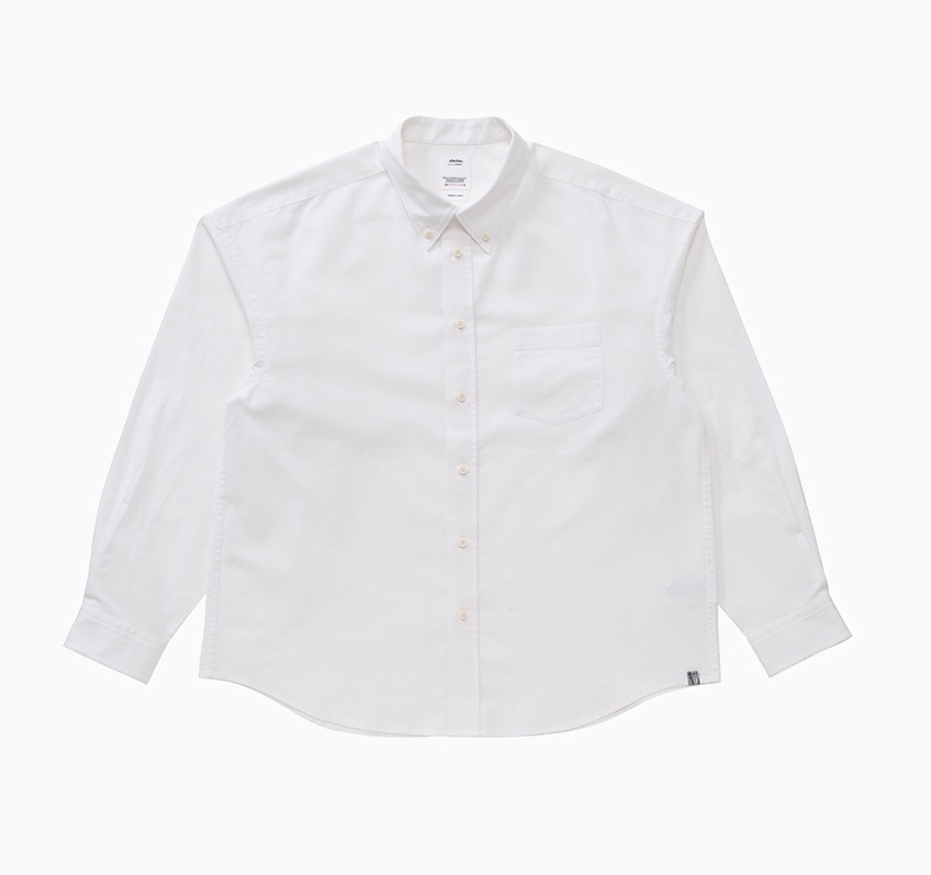 9/6 RE-STOCK: VISVIM 2025 B.D. OXFORD SHIRT L/S - WHITE SIZE 3 PRE ORDER ITEM (預訂中)