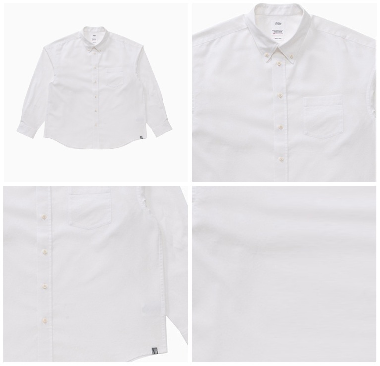 9/6 RE-STOCK: VISVIM 2025 B.D. OXFORD SHIRT L/S - WHITE SIZE 3 PRE ORDER ITEM (預訂中)
