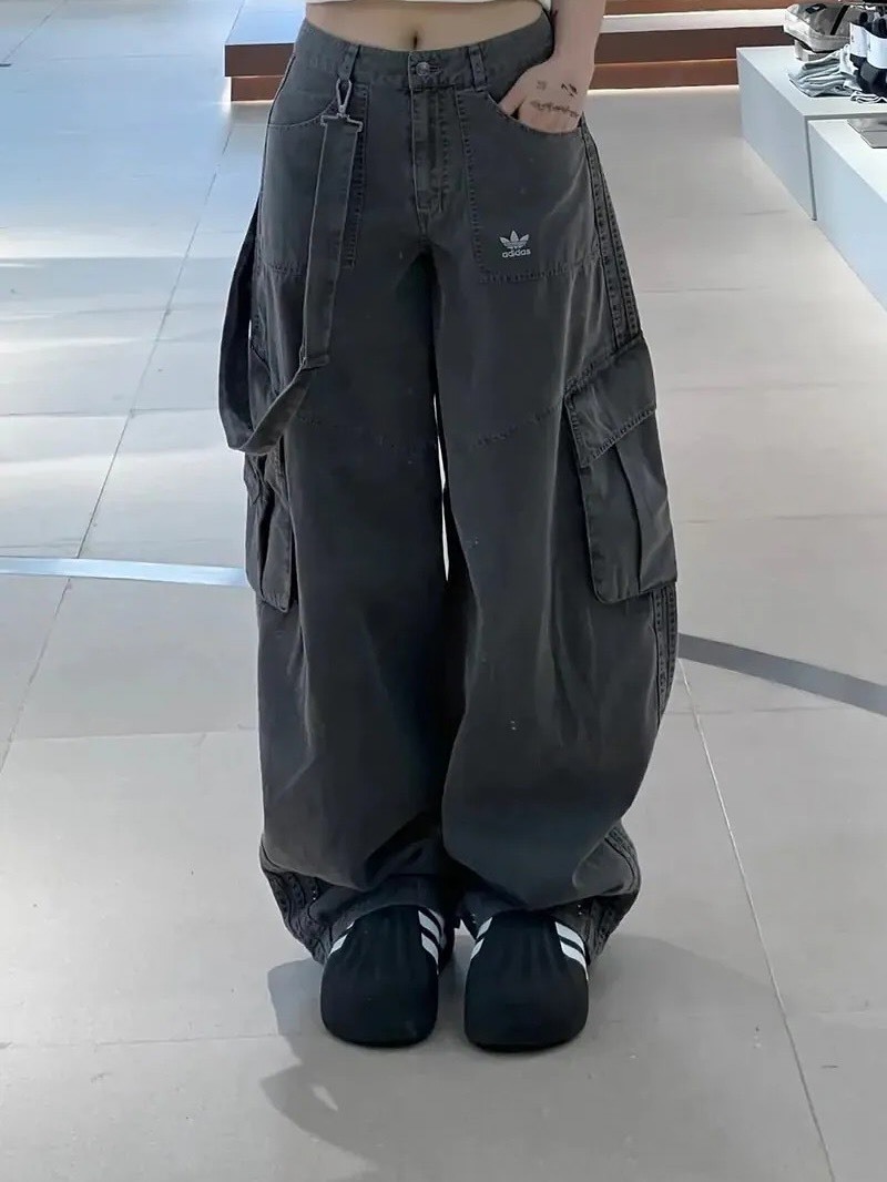 （預購）ADIDAS ORIGINALS CURVED TROUSERS 黑灰 紫 彎刀褲 KH1180 KH1179