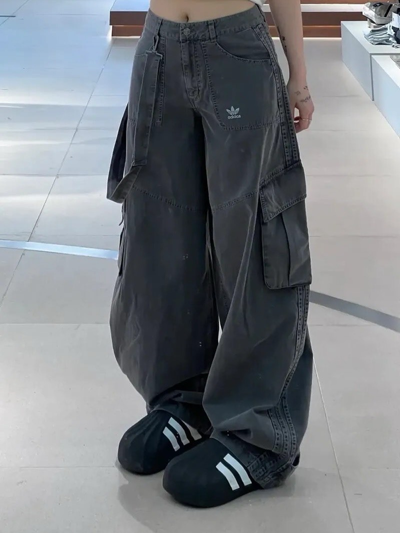 （預購）ADIDAS ORIGINALS CURVED TROUSERS 黑灰 紫 彎刀褲 KH1180 KH1179