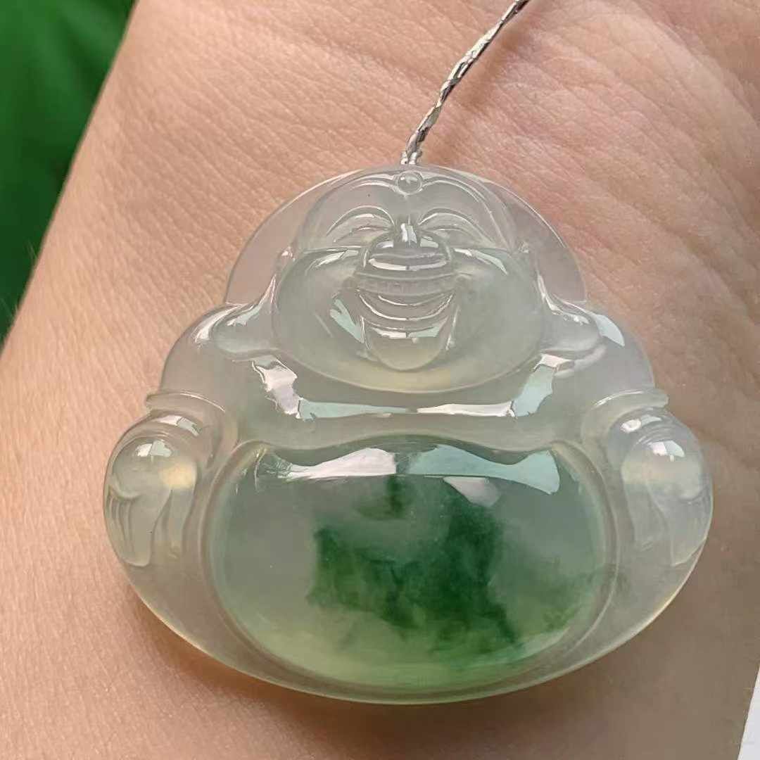 91319 翡翠高冰飄花佛公