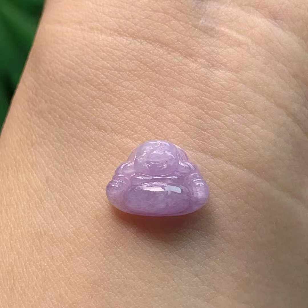 翡翠紫羅蘭佛公,天然翡翠A玉, 緬甸玉, Jade, Jadeite