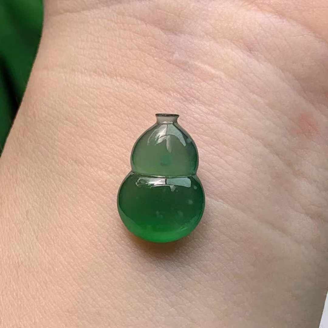 91336 翡翠冰種滿綠葫蘆