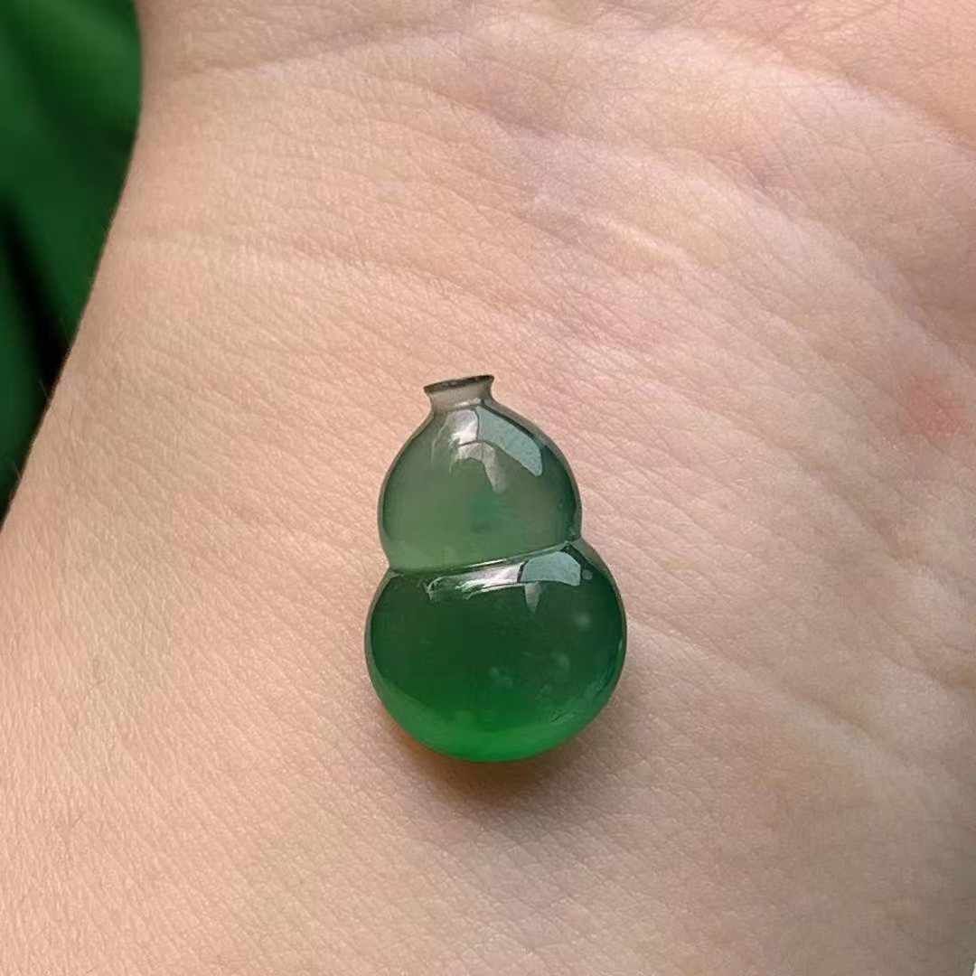 91336 翡翠冰種滿綠葫蘆