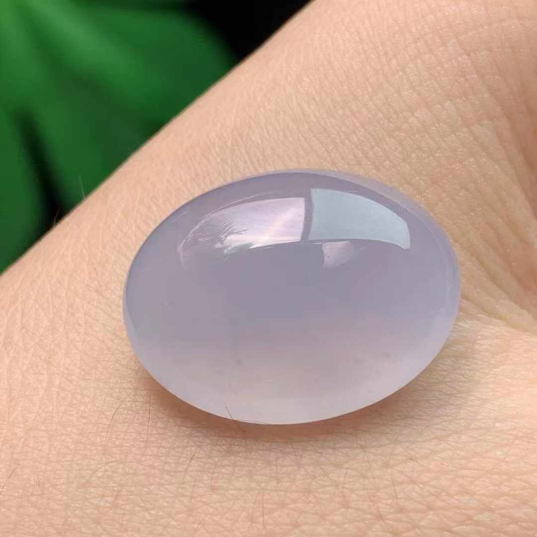 91337 翡翠冰紫大蛋面