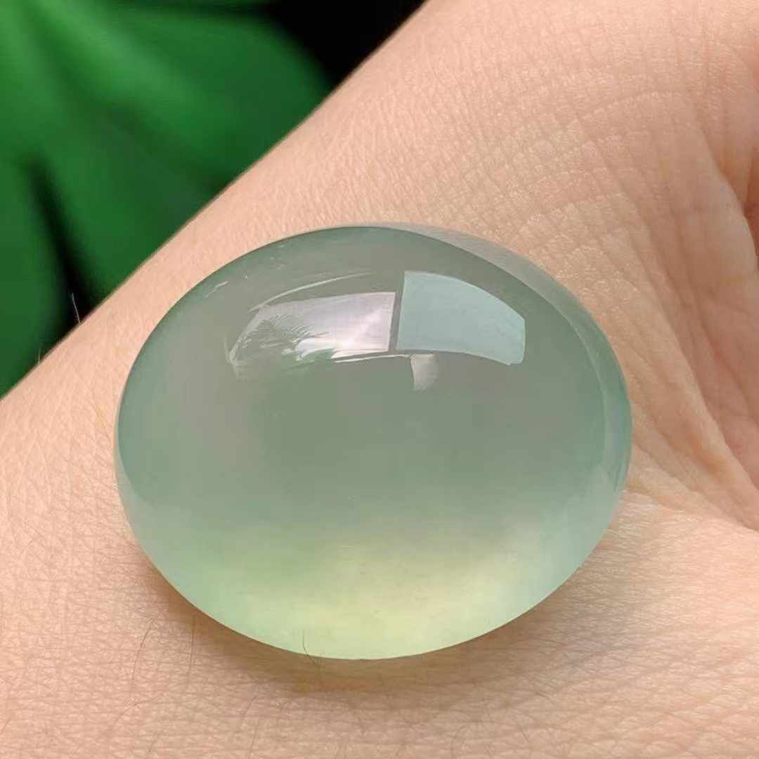 翡翠老坑高冰起剛大蛋面,天然翡翠A玉, 緬甸玉, Jade, Jadeite