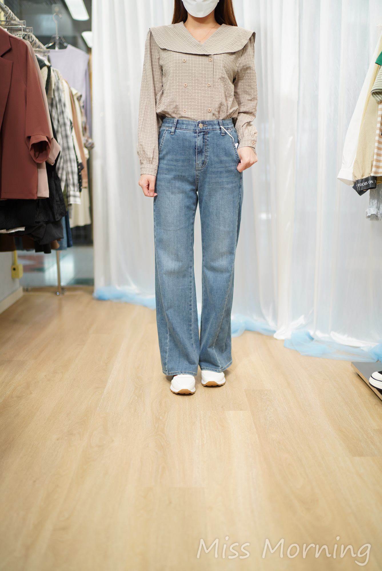 洗水牛仔褲(34007)