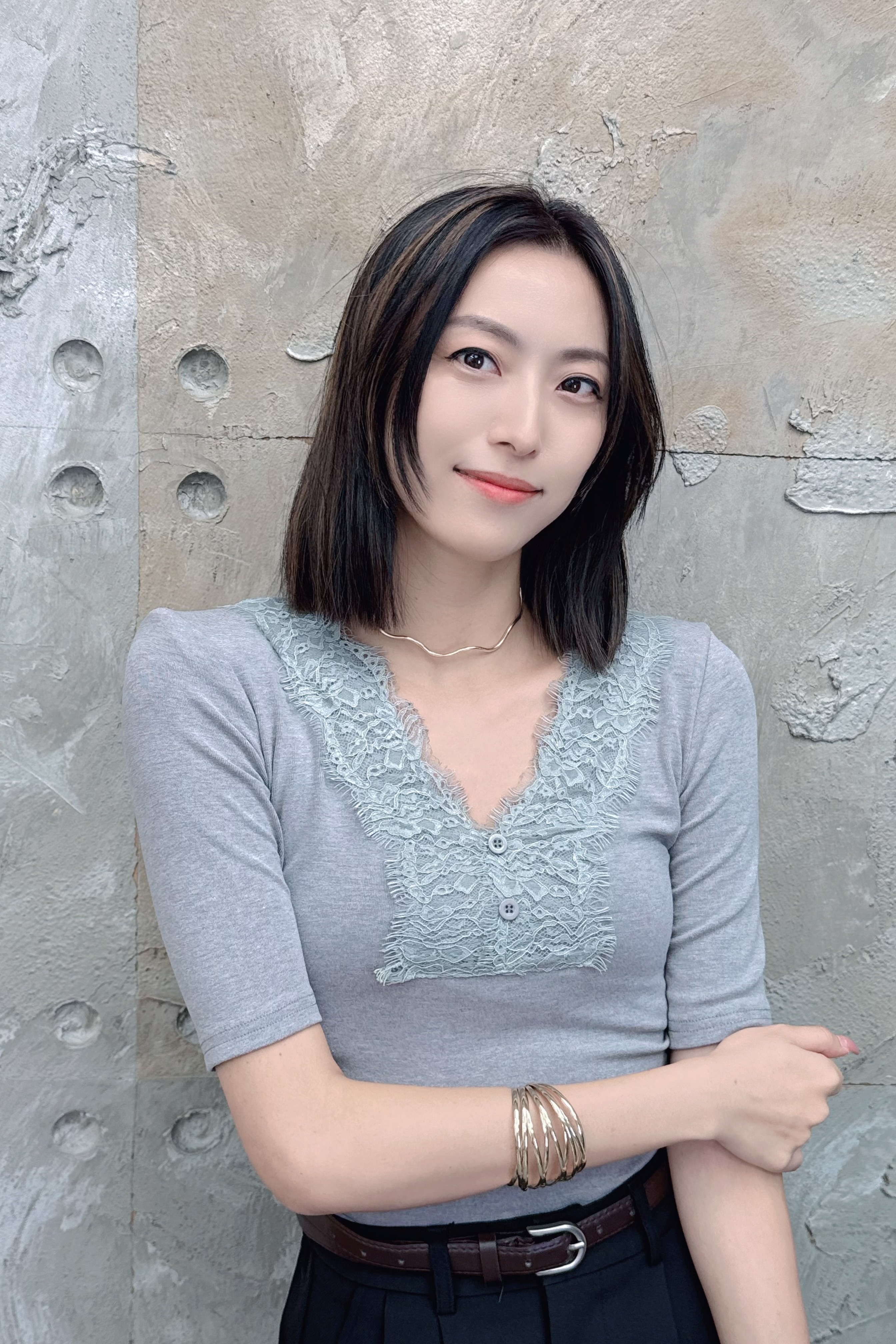 TOP#7704🤍直角肩擁有上衣