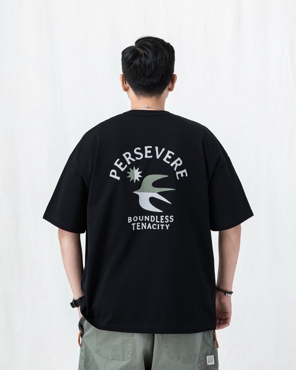 Persevere Retro Swallow Graphic T-shirt 短袖 3色