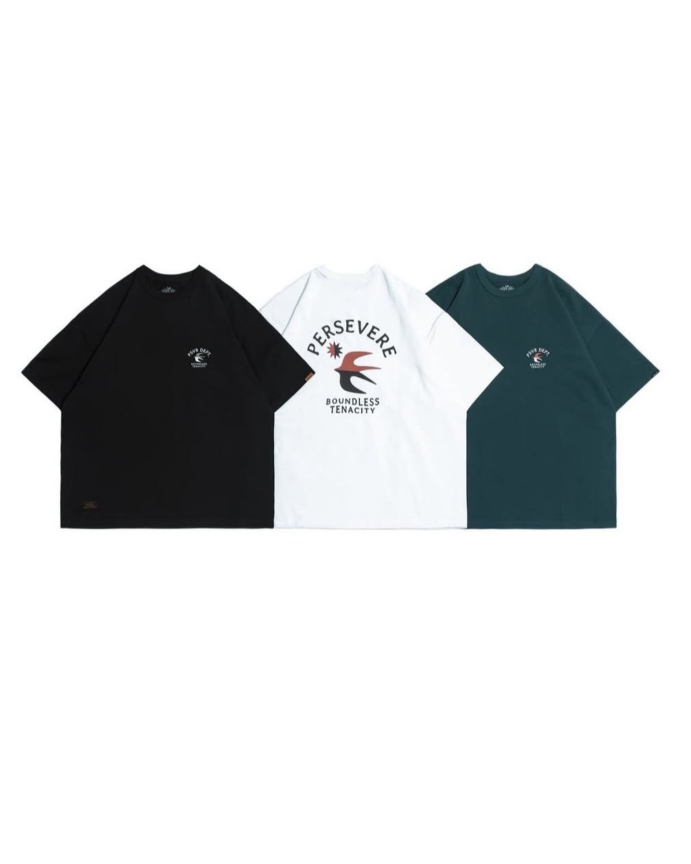 Persevere Retro Swallow Graphic T-shirt 短袖 3色
