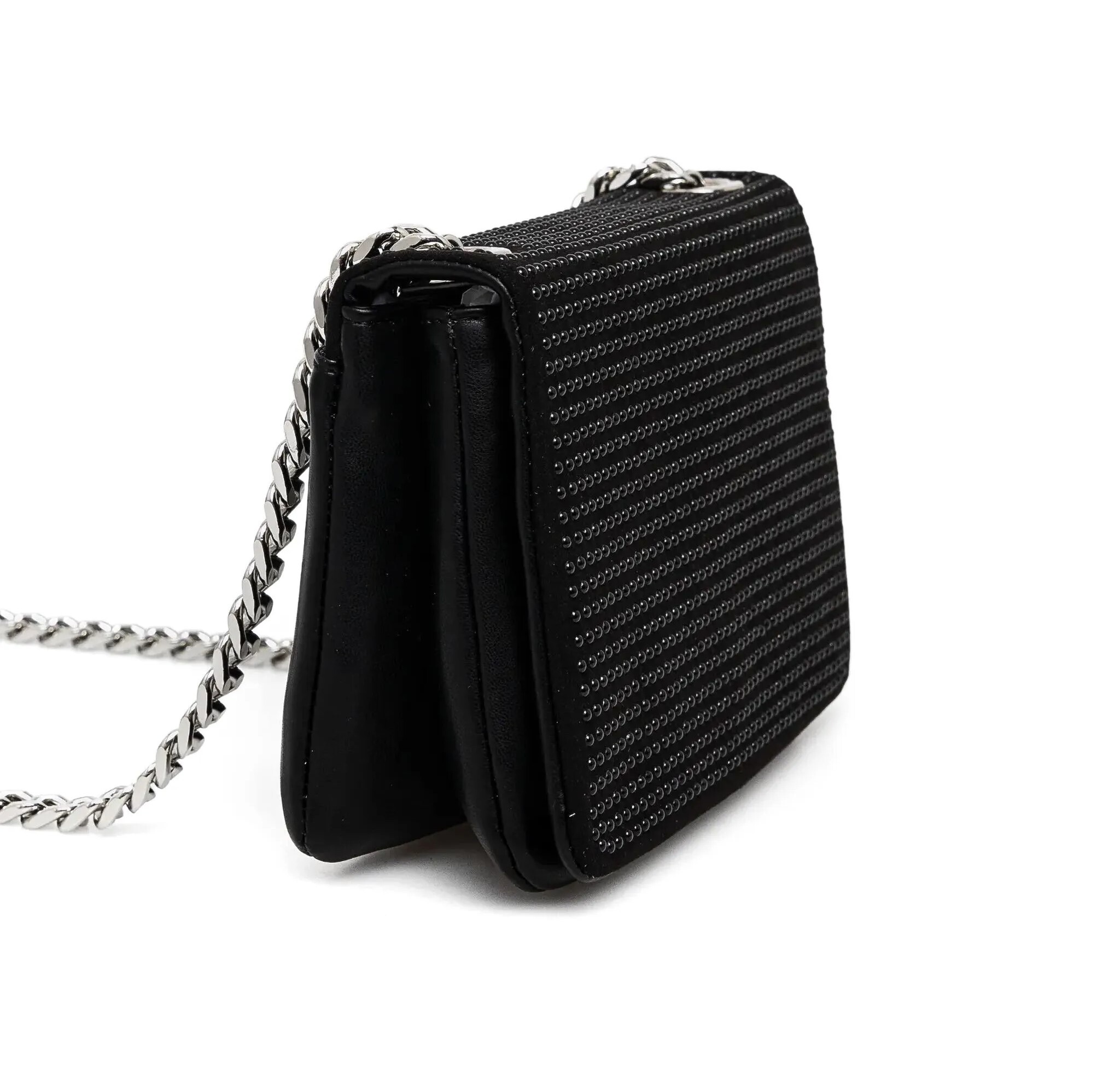 [S] DKNY BLACK R44EM106 FLAP CROSSBODY BAG, 732465843303 FINAL SALE (SD1360)