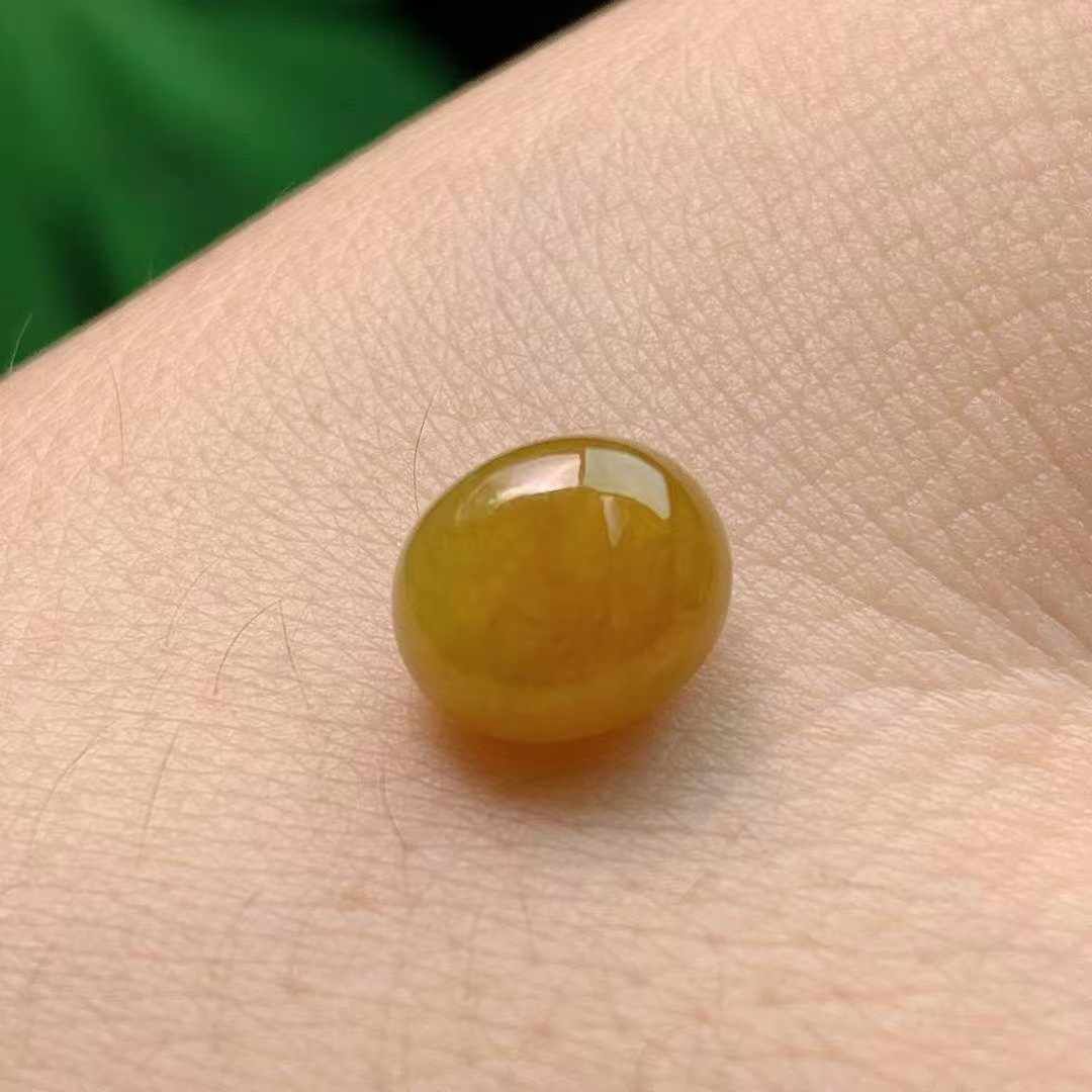 翡翠黃翡蛋面,天然翡翠A玉, 緬甸玉, Jade, Jadeite