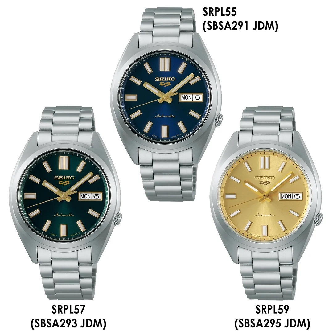 Seiko 精工 5 Sports SNXS series Automatic Mechanical Men's Wristwatch SBSA291/SRPL55 , SBSA293 / SRPL57 , SBSA295 / SRPL59 5 運動系列 SNXS 自動機械男士腕錶