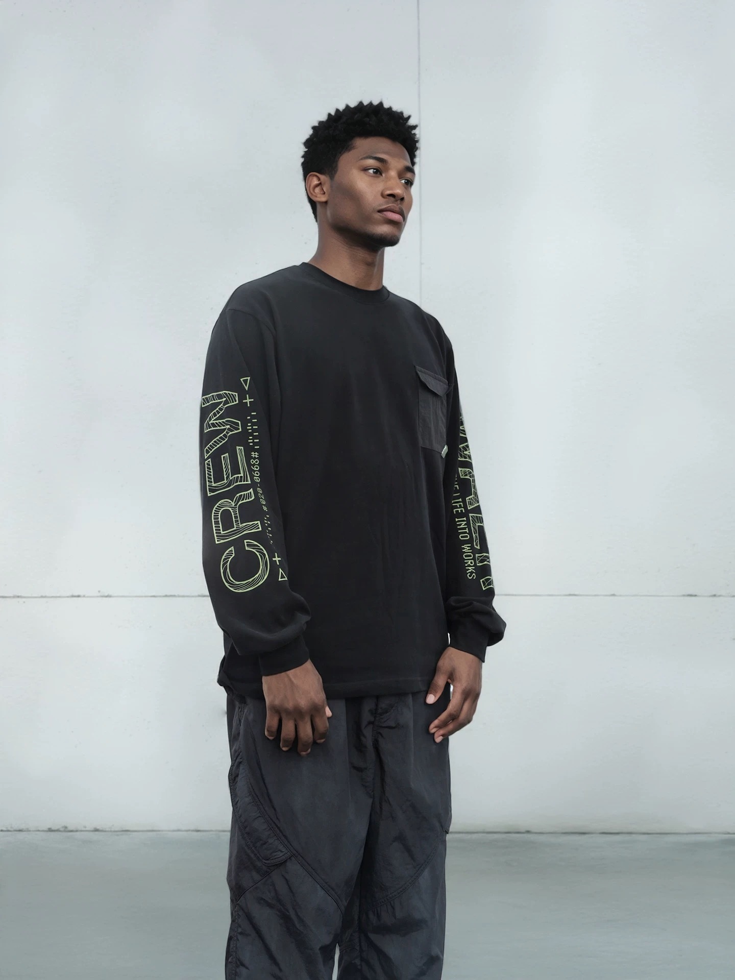 WHYWORKS 25AW [臂衍] 機能科技印花長袖上衣