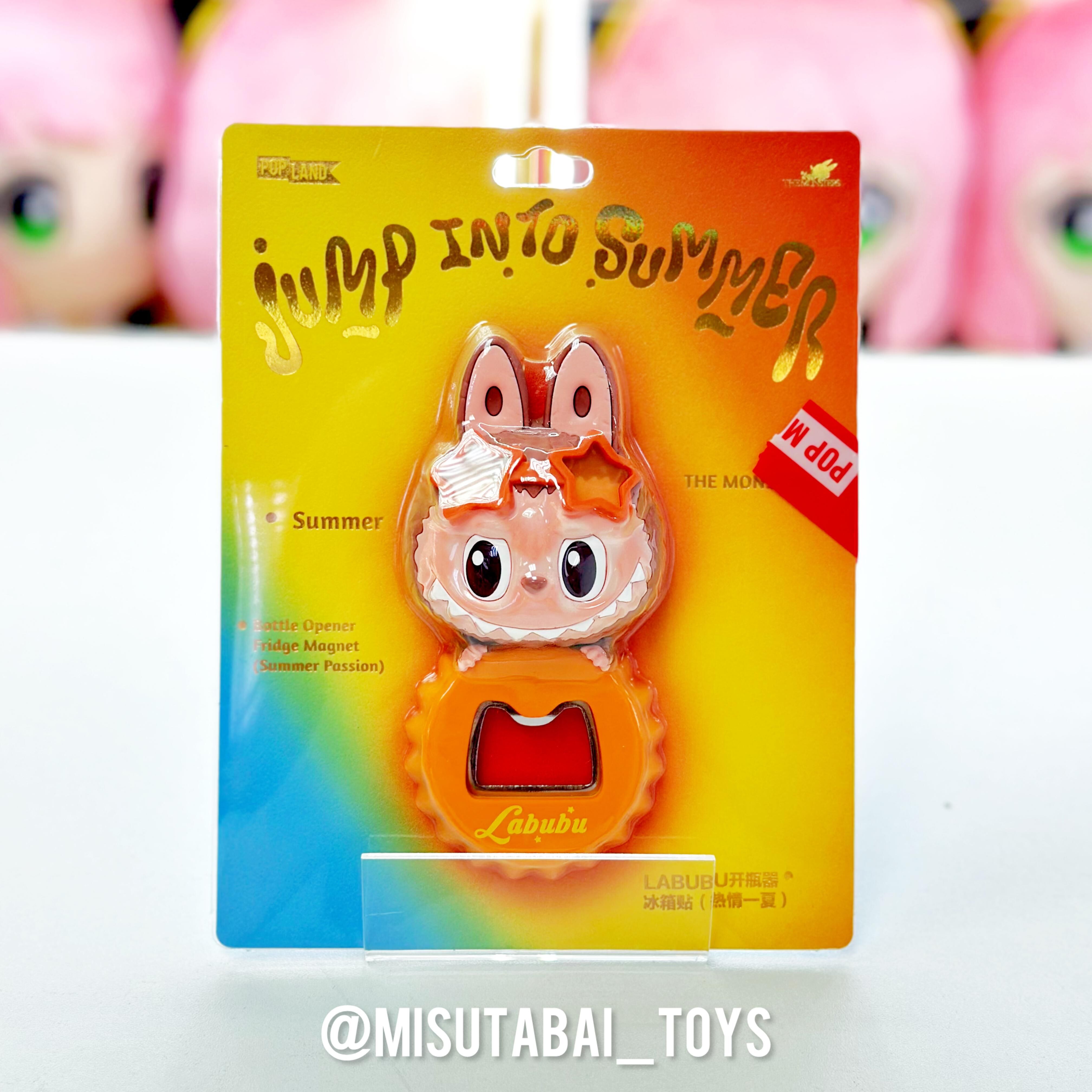 Labubu Jump into Summer Series Bottle Opener Fridge Mag