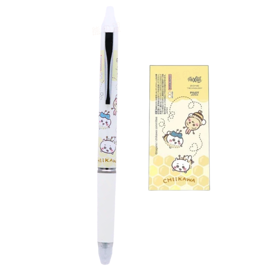 日本Chiikawa 蜜蜂款可擦黑色原子筆 日本製
