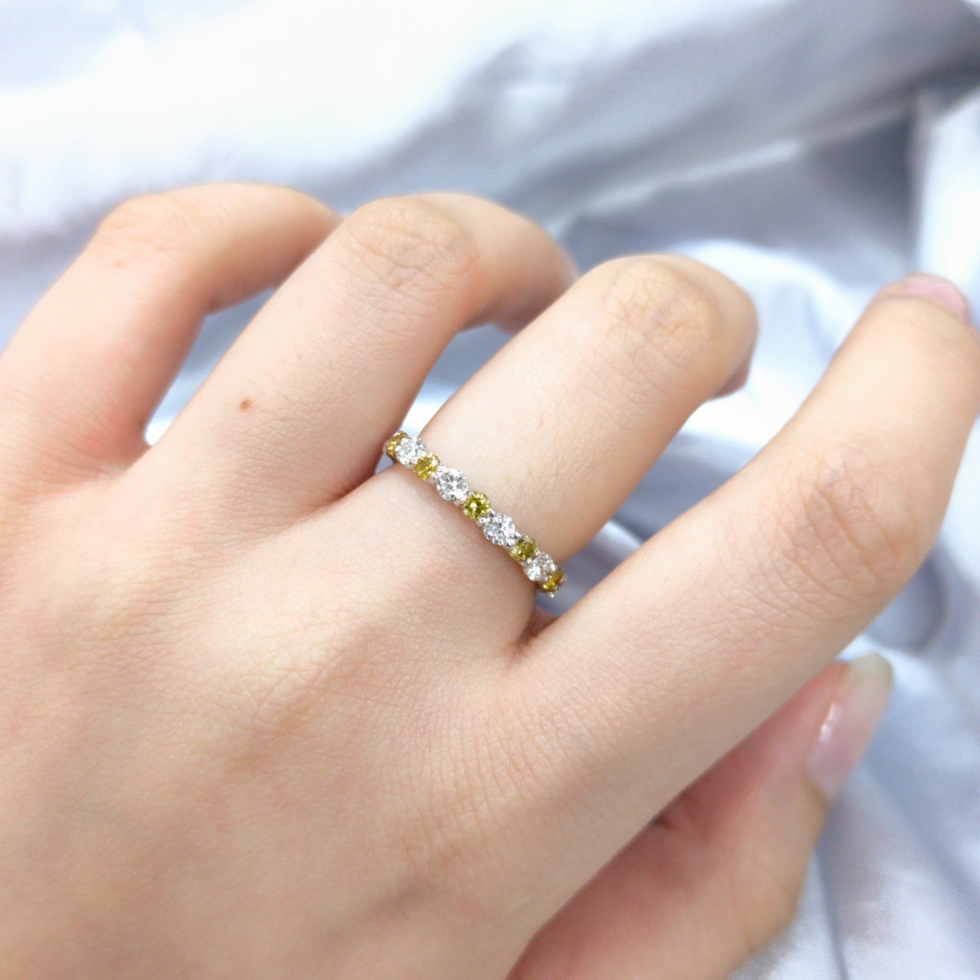 18K White Gold 1.15ct Eternity Diamond Ring