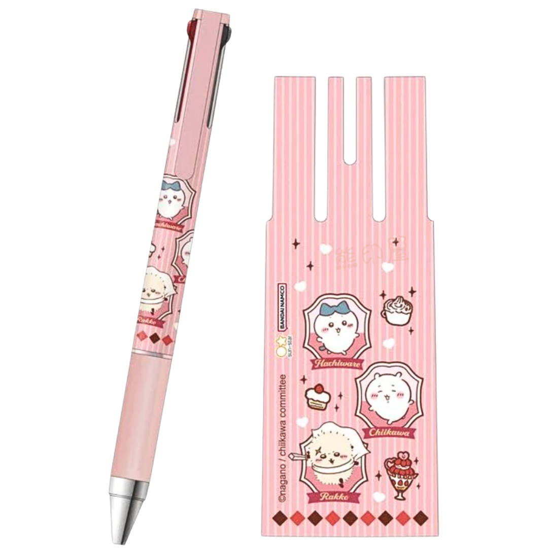 日本 Chiikawa 3色原子筆(黑,紅,藍色) 日本製 (粉)