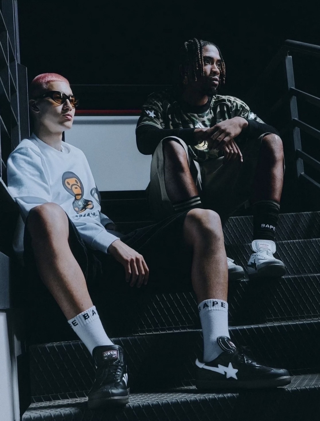 Adidas Originals SAMBA X BAPE 黑色 白色 JR9245 JR9246