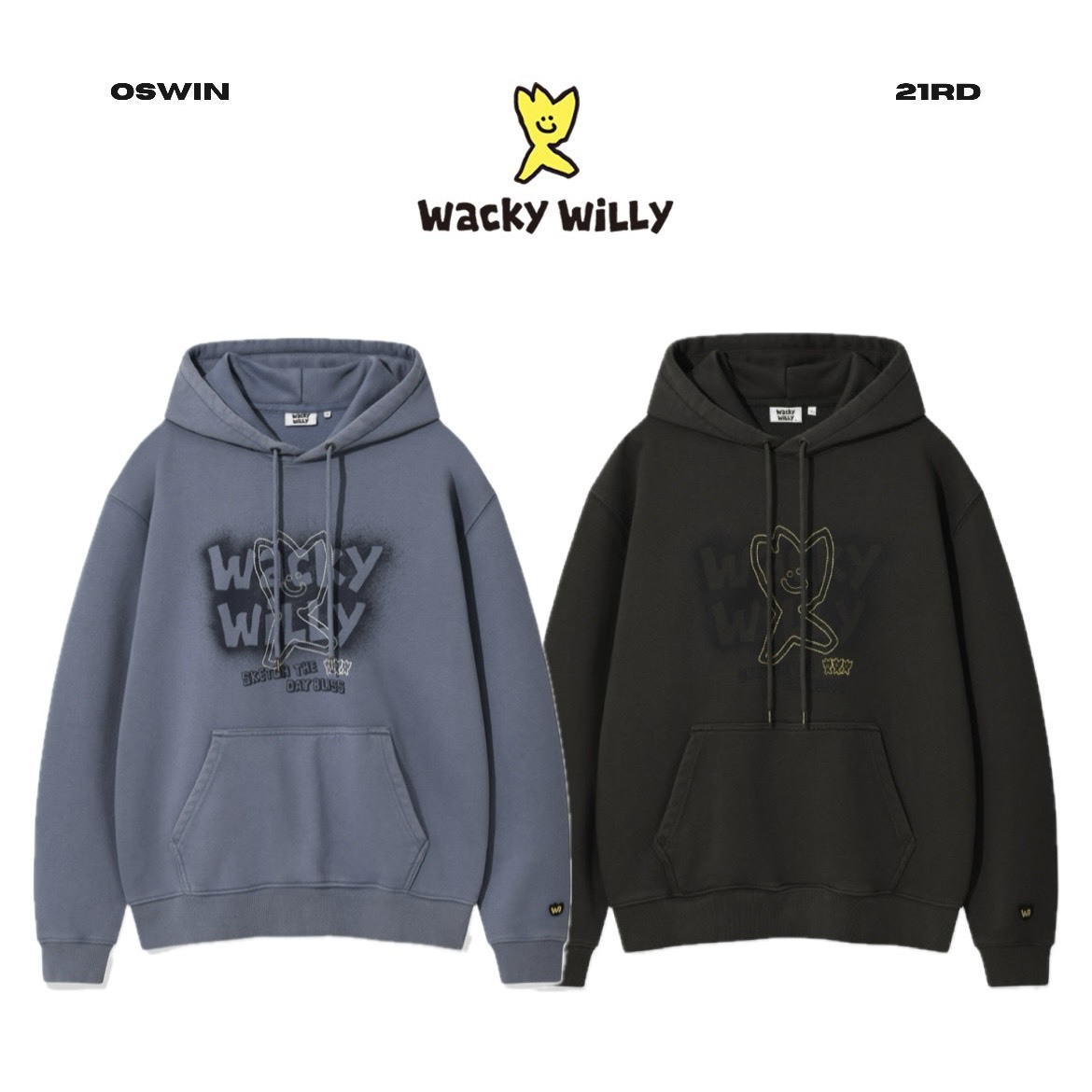 韓國 Wacky Willy 小飛人 連帽長袖上衣