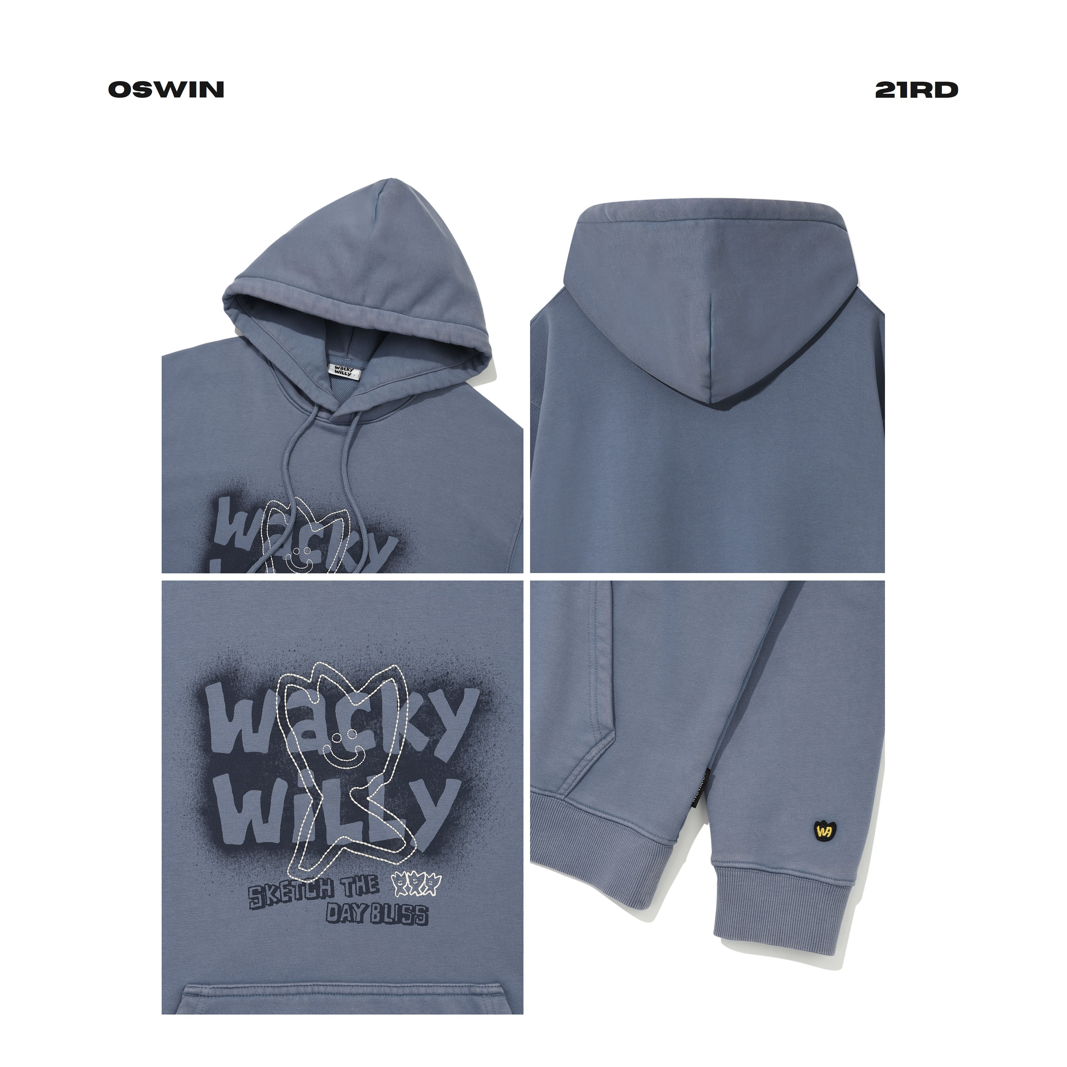 韓國 Wacky Willy 小飛人 連帽長袖上衣