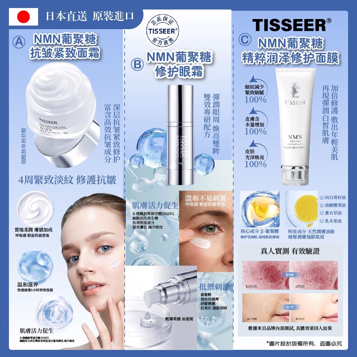 【直播】LL080903 TISSEER NMN葡聚糖護膚系列