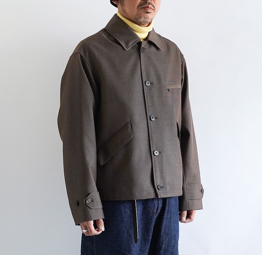 LAST PCS: A.PRESSE COVERT CLOTH JACKET - BROWN SIZE 1 PRE ORDER ITEM (預訂中)