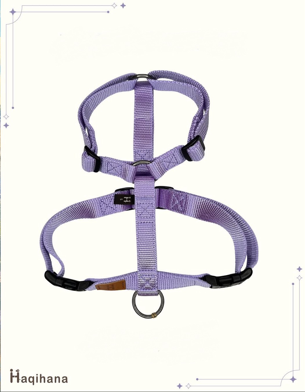 義大利Haqihana｜【薰衣草紫】減壓H型寵物胸背帶