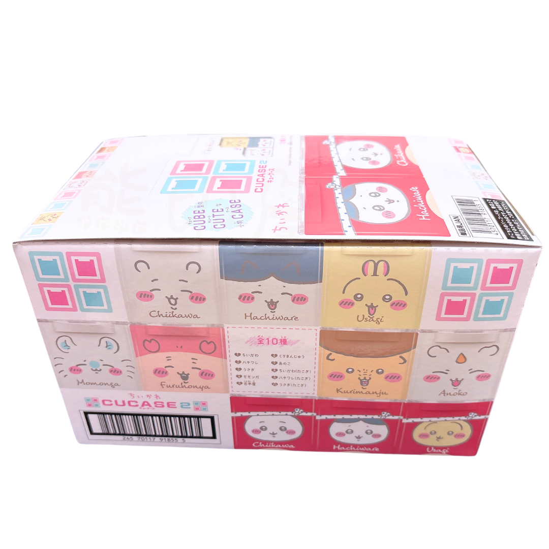 日本Chiikawa方型拼接儲物盒 (附口香糖)(原箱12個 10款公仔)