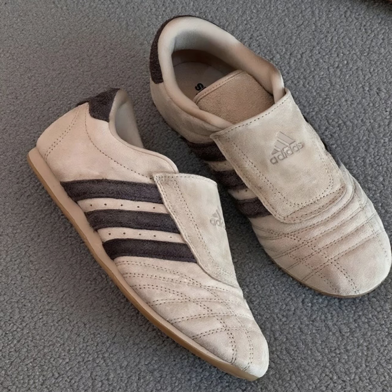 ADIDAS ORIGINALS TAEKWONDO W 奶茶 卡其 跆拳道 休閒 薄底鞋 JQ3606