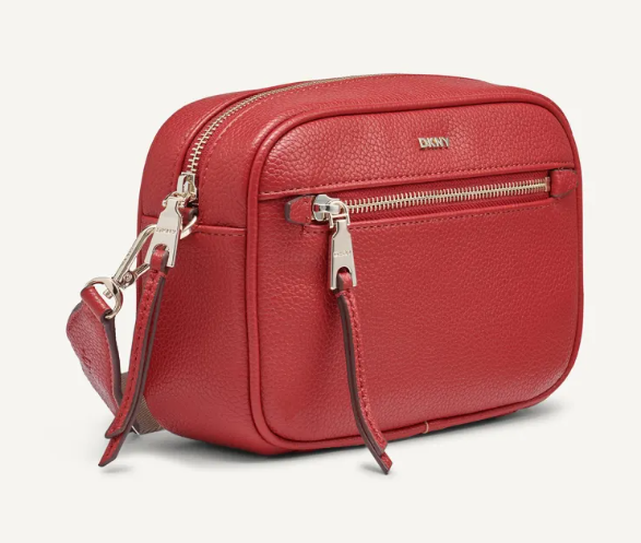 [S] DKNY BRIGHT RED R33EAA61 ZOIE CAMERA BAG, 755403137661 FINAL SALE (SD1365)