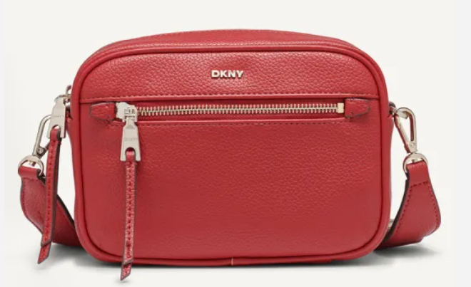 [S] DKNY BRIGHT RED R33EAA61 ZOIE CAMERA BAG, 755403137661 FINAL SALE (SD1365)
