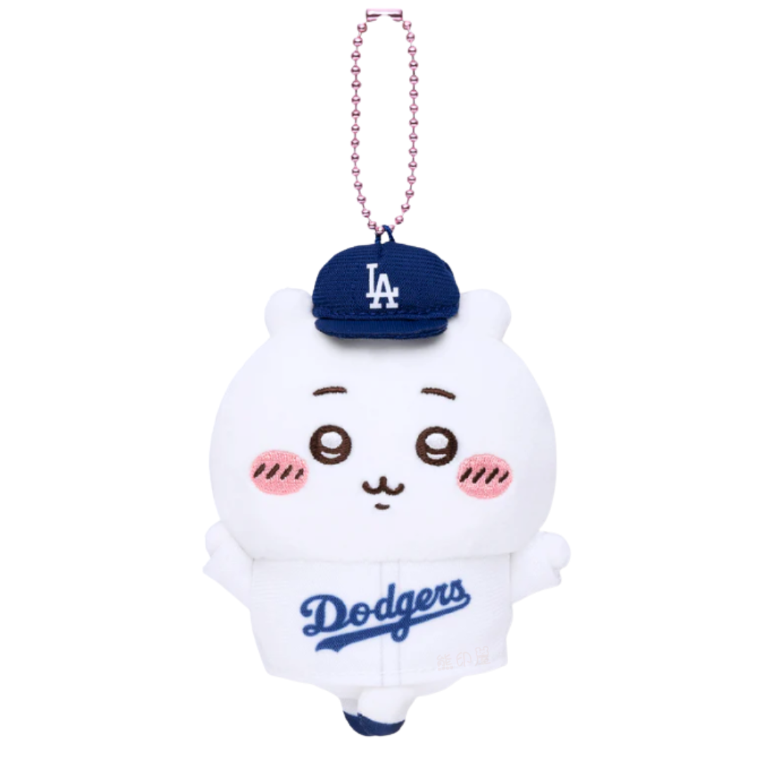 Chiikawa X MLB TOKYO 吉伊卡哇棒球衣道奇隊款毛公仔掛飾吊飾