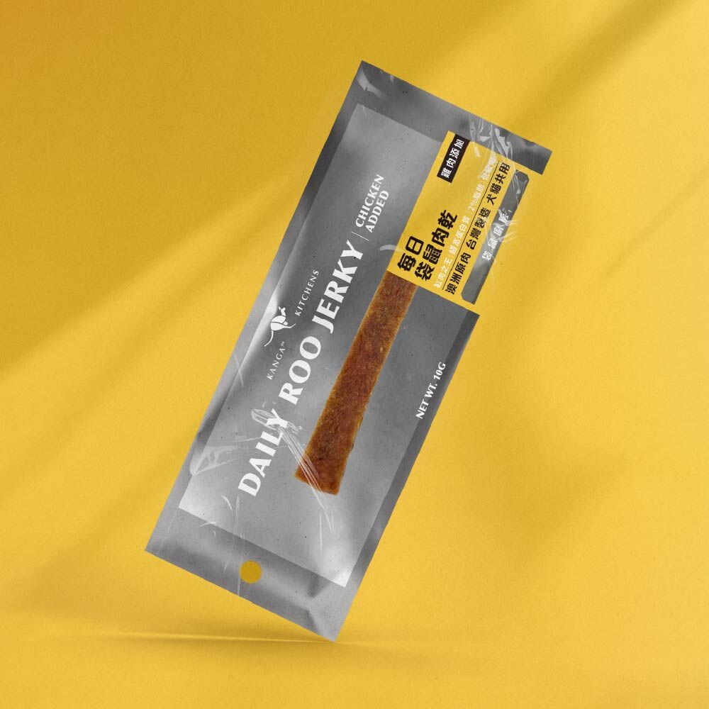 澳洲袋鼠廚房 | 100%澳洲袋鼠肉乾 ｜雞肉添加