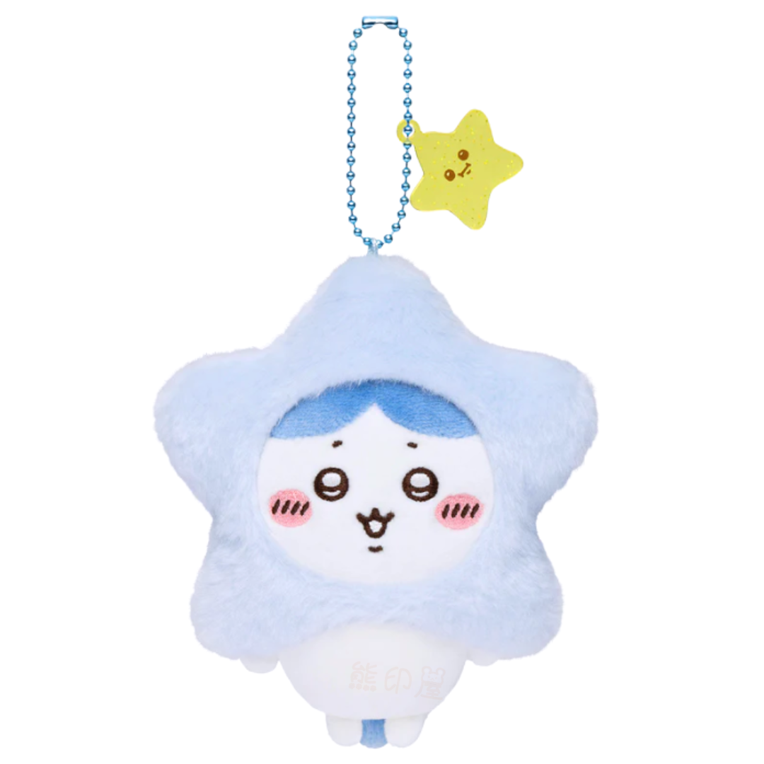 Chiikawa 小八貓許願星星款毛公仔掛飾吊飾