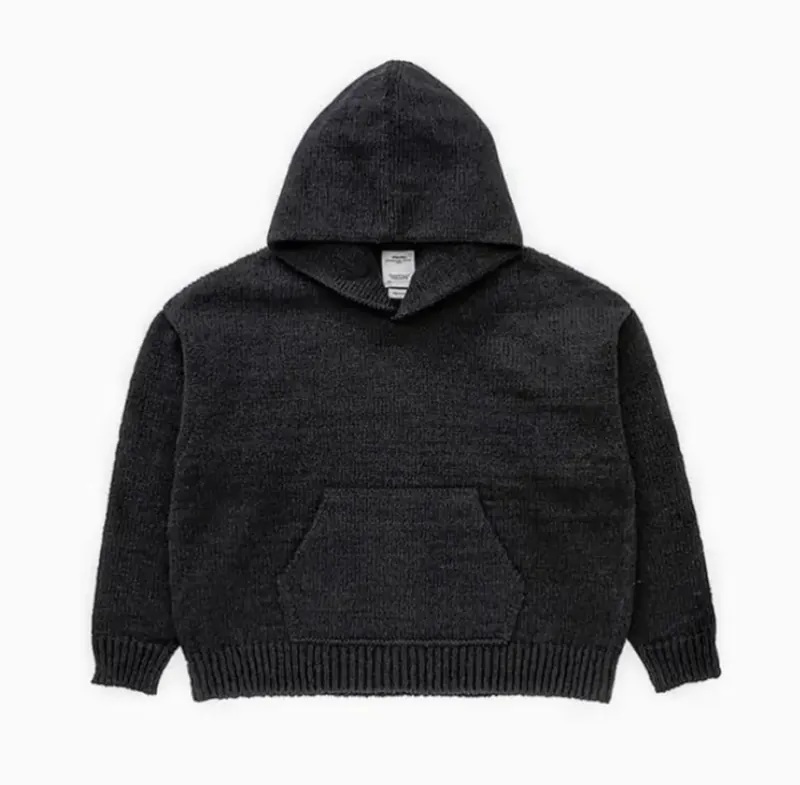 最後價格 MORE SALE: VISVIM AMPLUS SB (KNIT) HOODIE P.O - BLACK IN STOCK NOW (現貨發售中)
