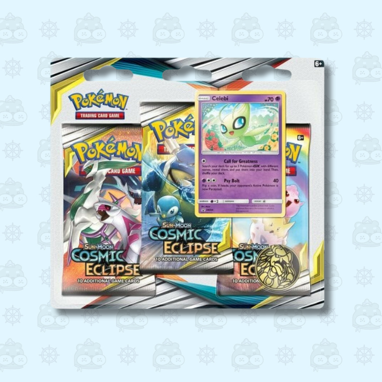 Pokemon Cosmic Eclipse 3-Pack Blister (Celebi)