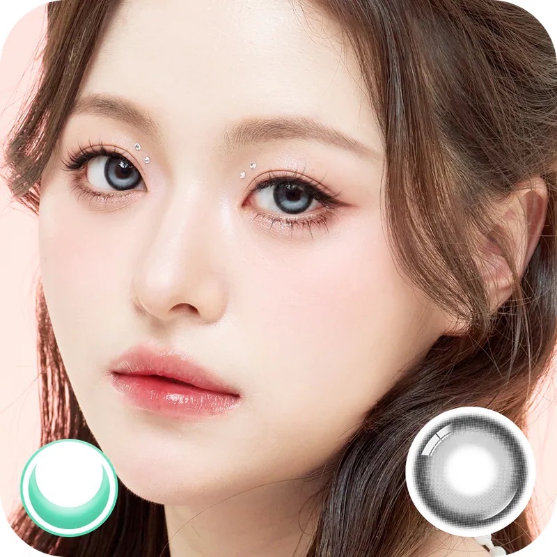 [13.6mm] Lenbling Large Pureble 1 Day Ash Gray｜日拋彩妝隱形眼鏡｜每盒10片