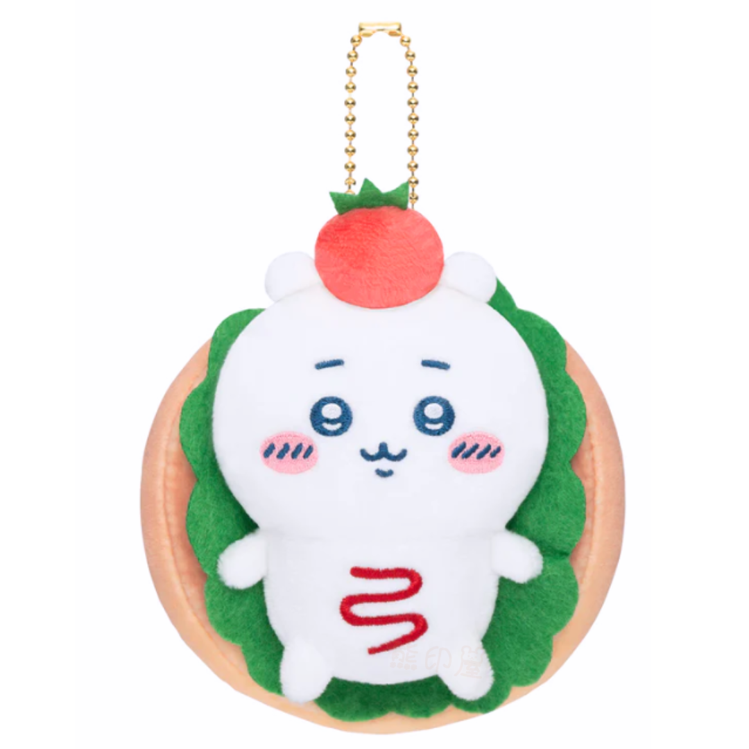 Chiikawa 吉伊卡哇麵包店三文治款毛公仔掛飾吊飾