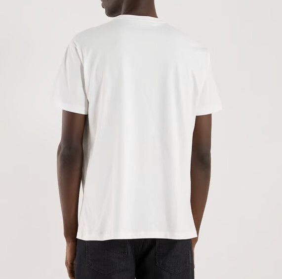 [S] ARMANI EXCHANGE REGULAR FIT T-SHIRT WITH LOGO,WHITE, 7VZT74-ZJTBZ-1100 (SAX214)