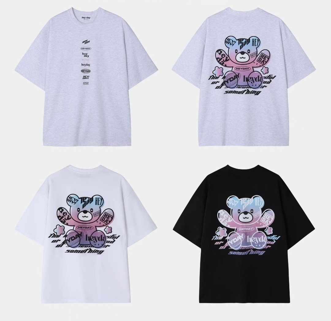 🇰🇷 韓國 漸變色熊熊 T-Shirts/清貨貨品,不設退換（K9 M25）