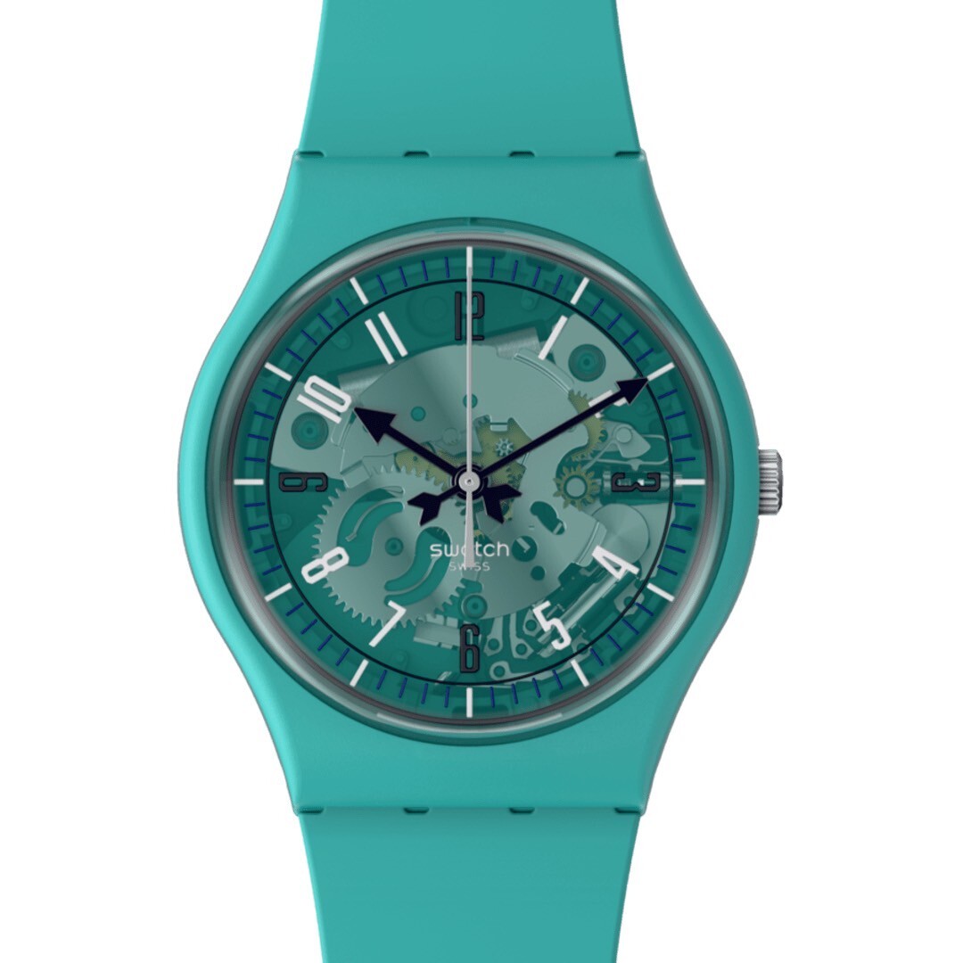【Swatch】PHOTONIC TURQUOISE SO28G108 34mm  Modern Watch