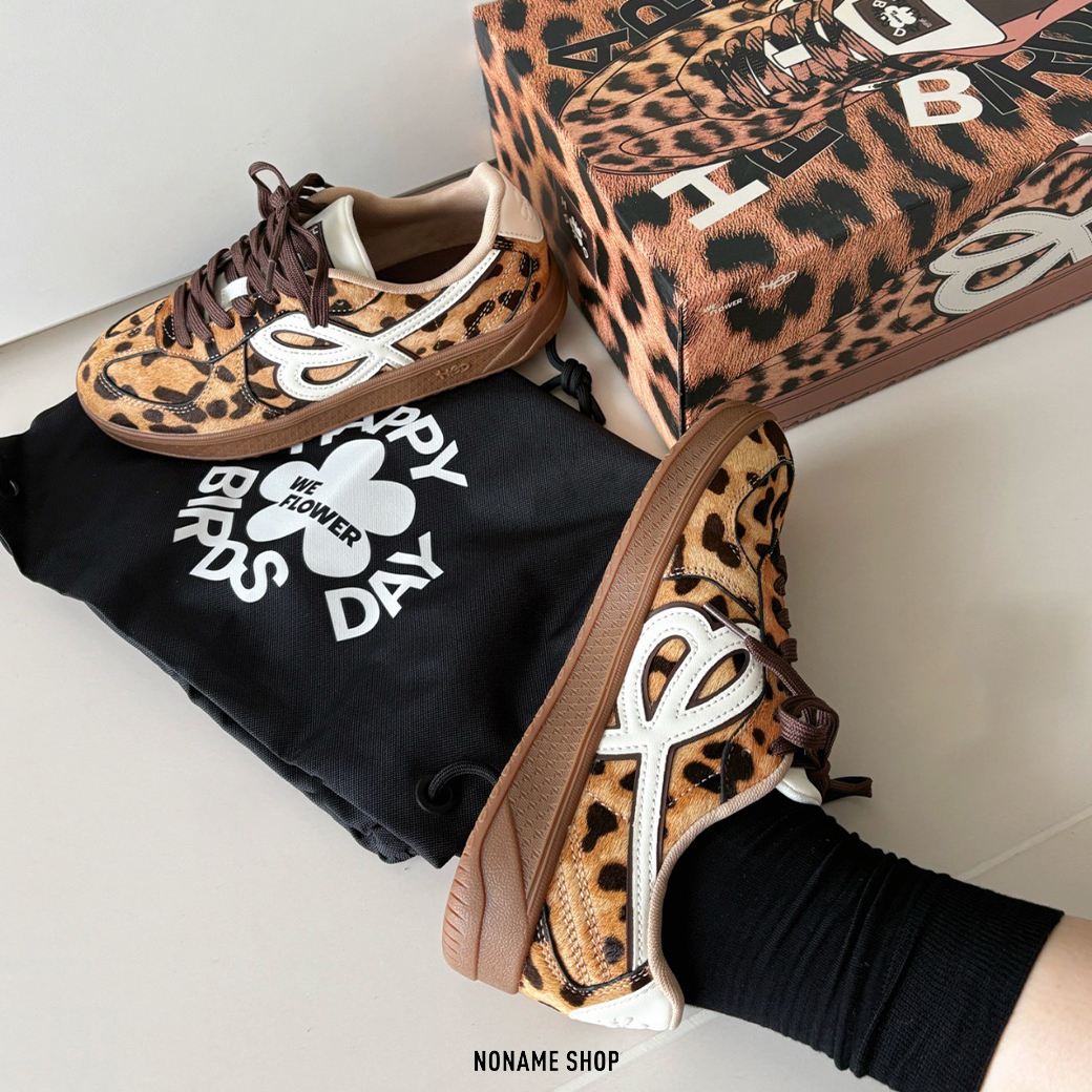 HBD X WE FLOWER 聯名 金冬天 同款 小花鞋 德訓鞋 豹紋 (男/女款)